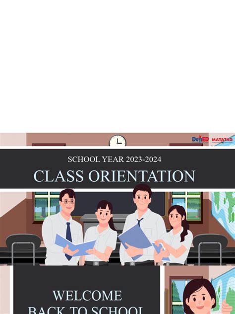 CLASSROOM ORIENTATION (SY 2024.